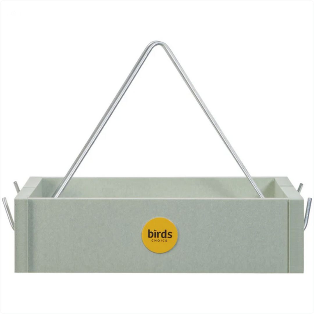 Hanging Tray Bird Feeder – Birds Choice – Sage Green – Small